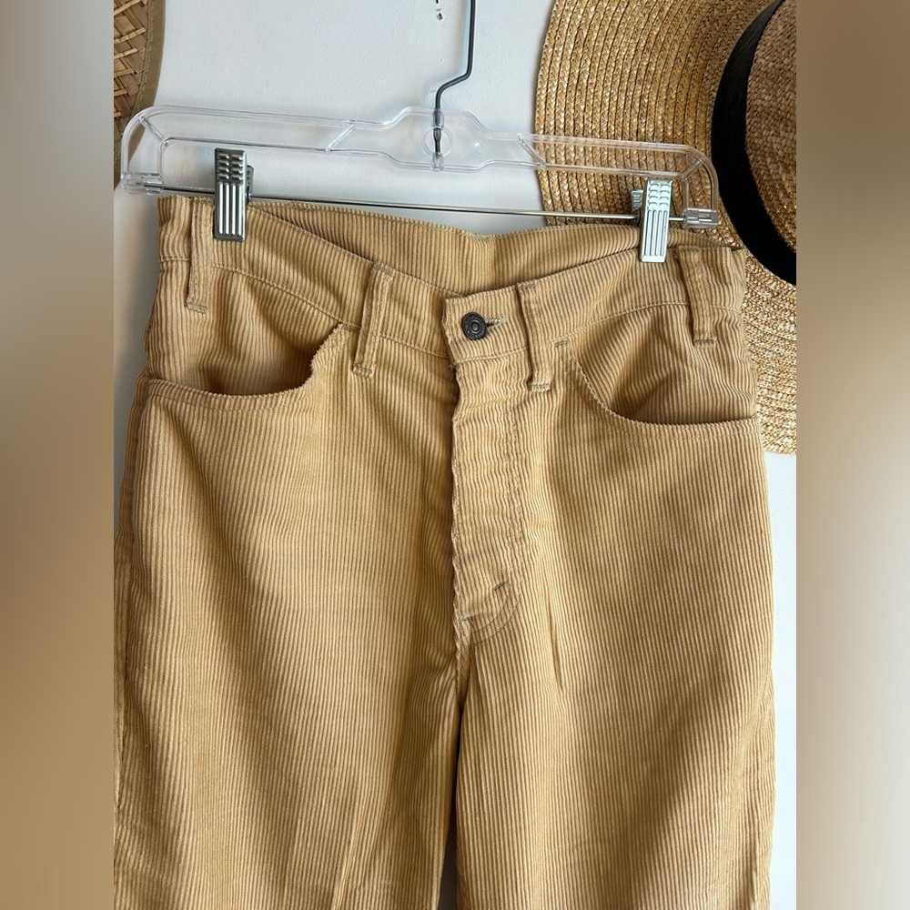 Levi’s Sta-Prest True Vintage 70’s corduroy flare western pants Black tab 28x31 - Picture 6 of 11